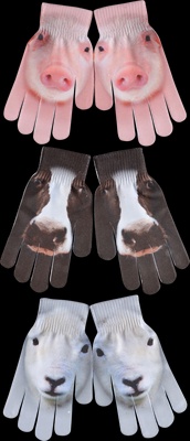 Guantes para Ni�os de Animales de Granja